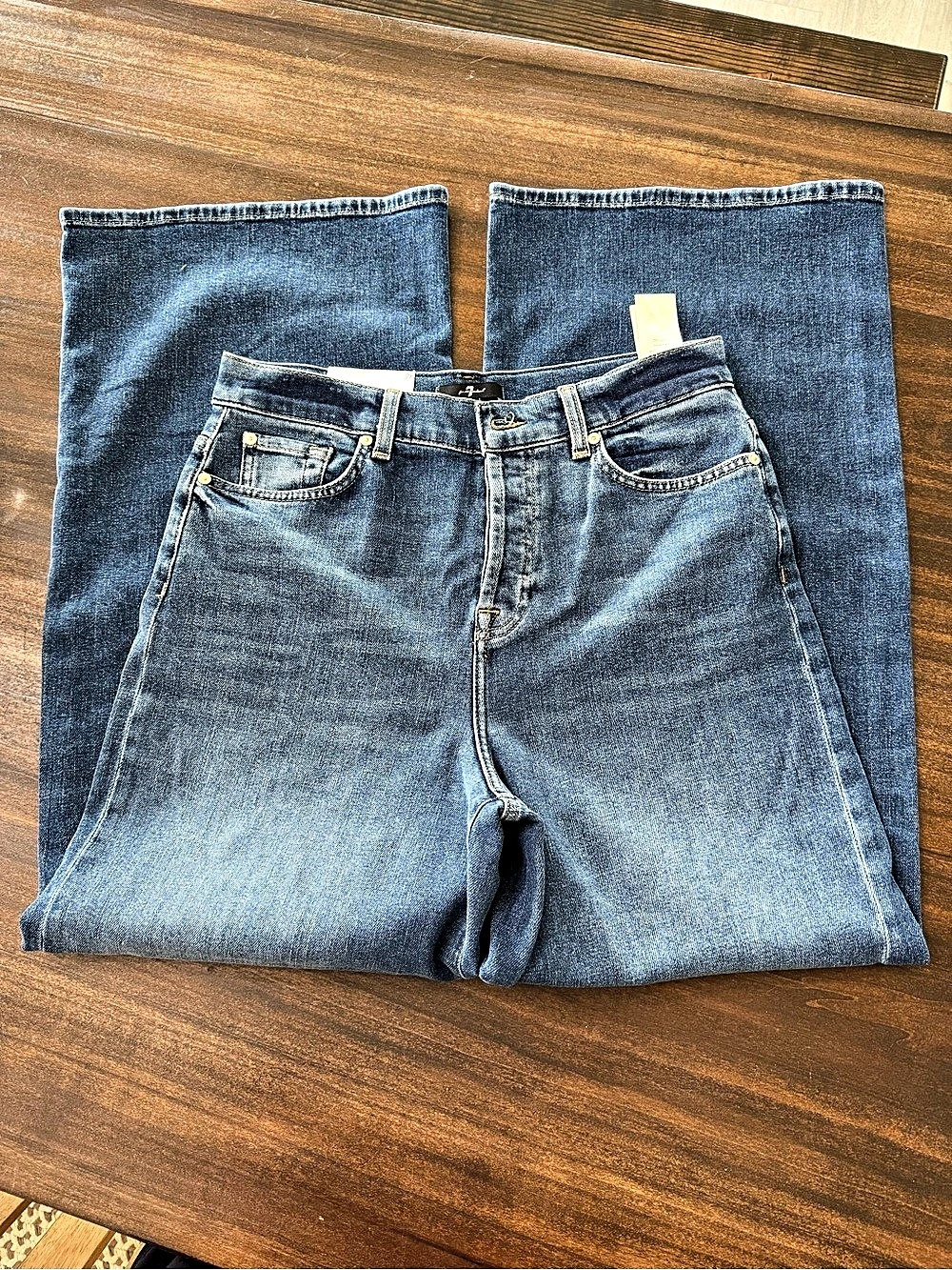 7 for all mankind- Women's Bootcut Jeans Blue Waist 29 NWT